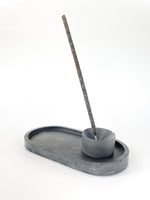 Bowl & Tray Incense Holder- Charcoal Grey