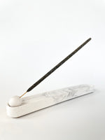 Incense Holder- White Marble Design