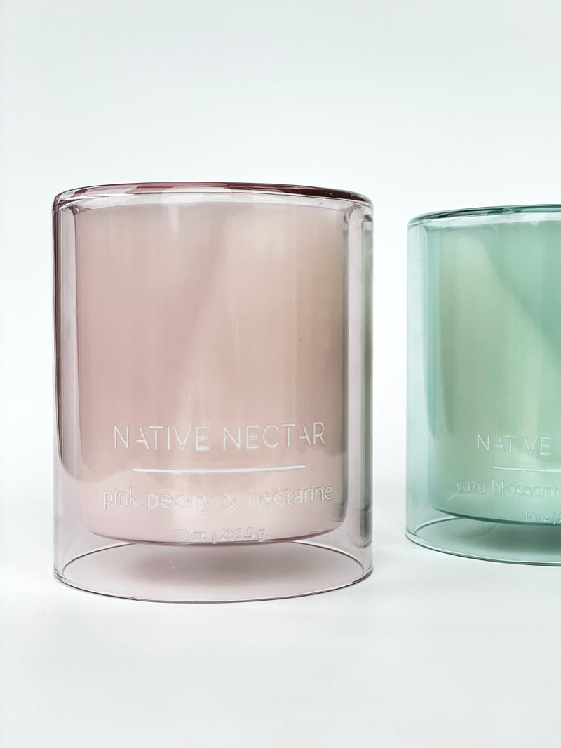 Pink Peony & Nectarine | Non-Toxic Candle