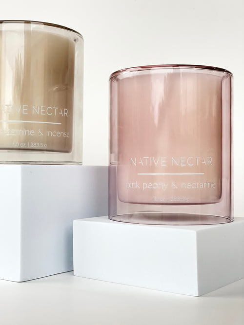 Pink Peony & Nectarine | Non-Toxic Candle