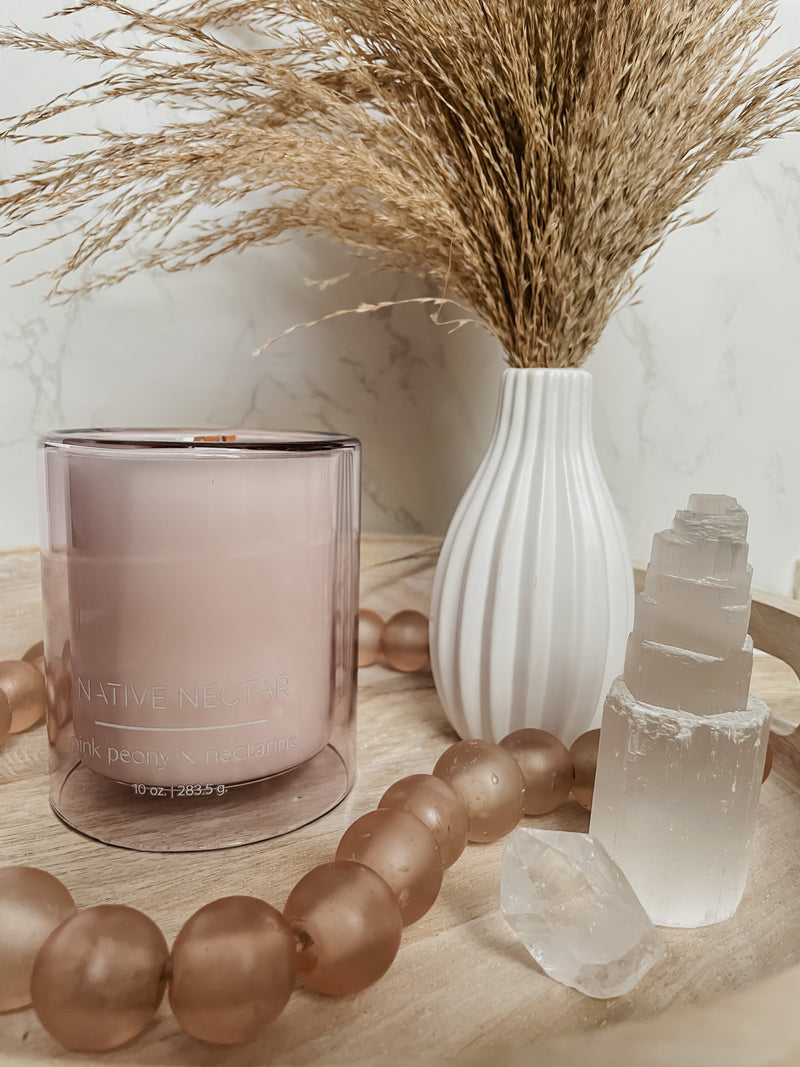 Pink Peony & Nectarine | Non-Toxic Candle